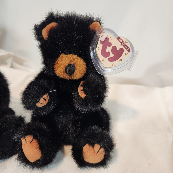 2 VTG Attic Collectable Beanie Babies Ivan and Checkers with tags - Picture 2 of 7